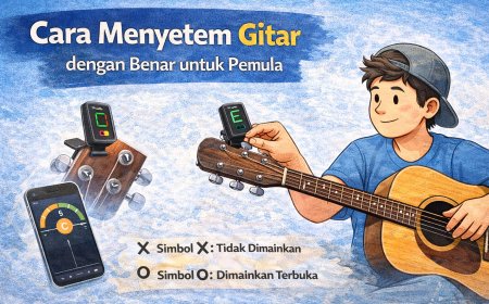 Cara Menyetem Gitar dengan Benar untuk Pemula