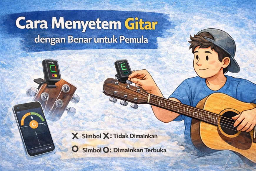 Cara Menyetem Gitar dengan Benar untuk Pemula
