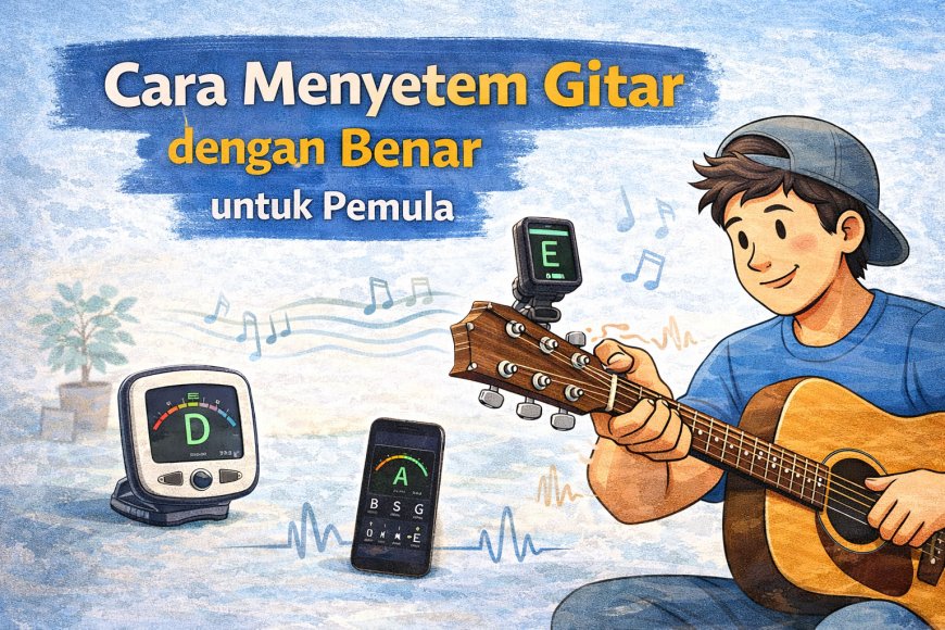 Cara Menyetem Gitar dengan Benar untuk Pemula