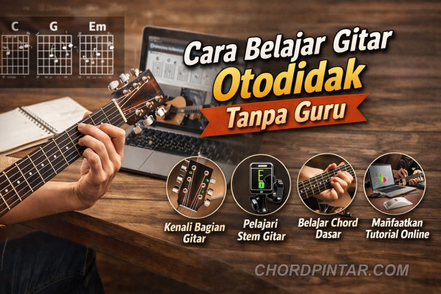 Cara Belajar Gitar Otodidak Tanpa Guru