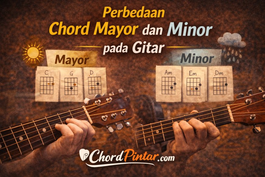Perbedaan Chord Mayor dan Minor pada Gitar