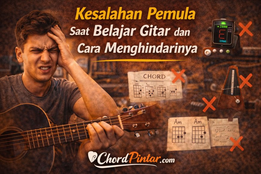 Kesalahan Pemula Saat Belajar Gitar dan Cara Menghindarinya