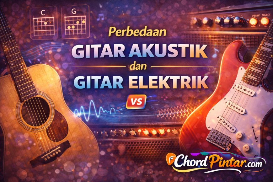 Perbedaan Gitar Akustik dan Gitar Elektrik