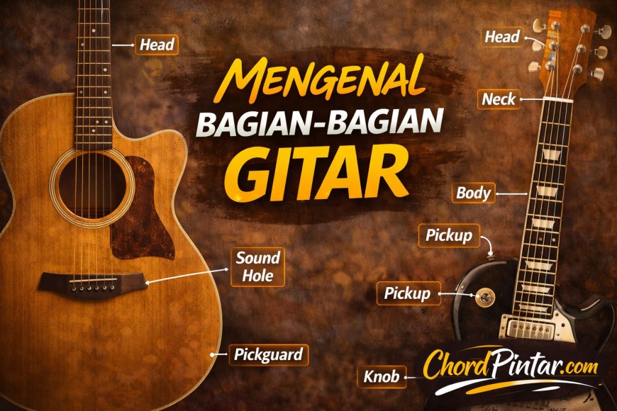 Mengenal Bagian-Bagian Gitar