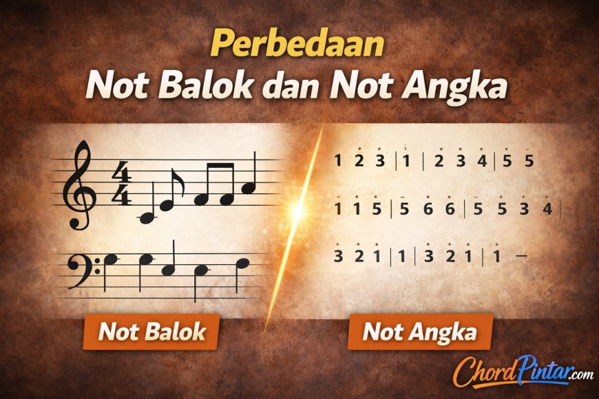 Perbedaan Not Balok dan Not Angka