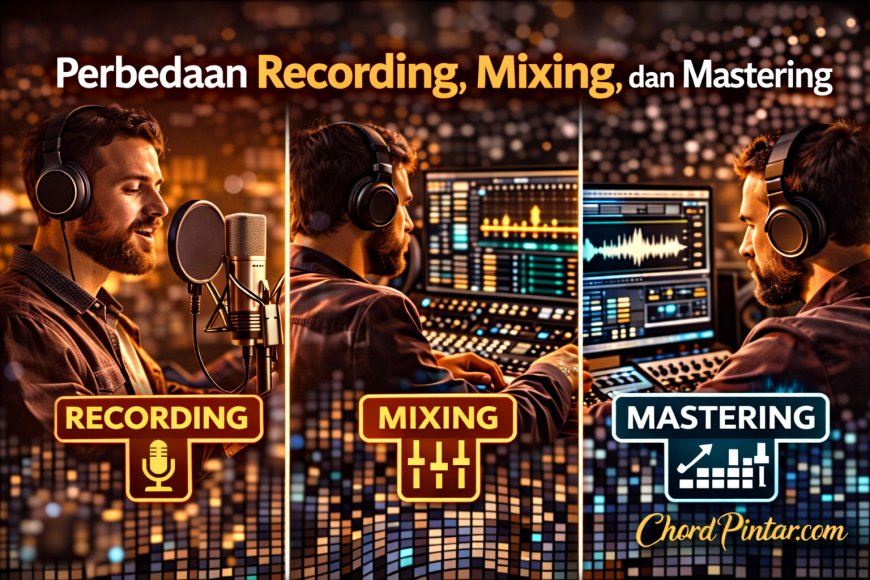 Perbedaan Recording, Mixing, dan Mastering