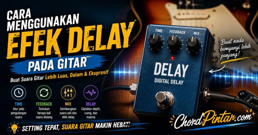 Cara Menggunakan Efek Delay pada Gitar